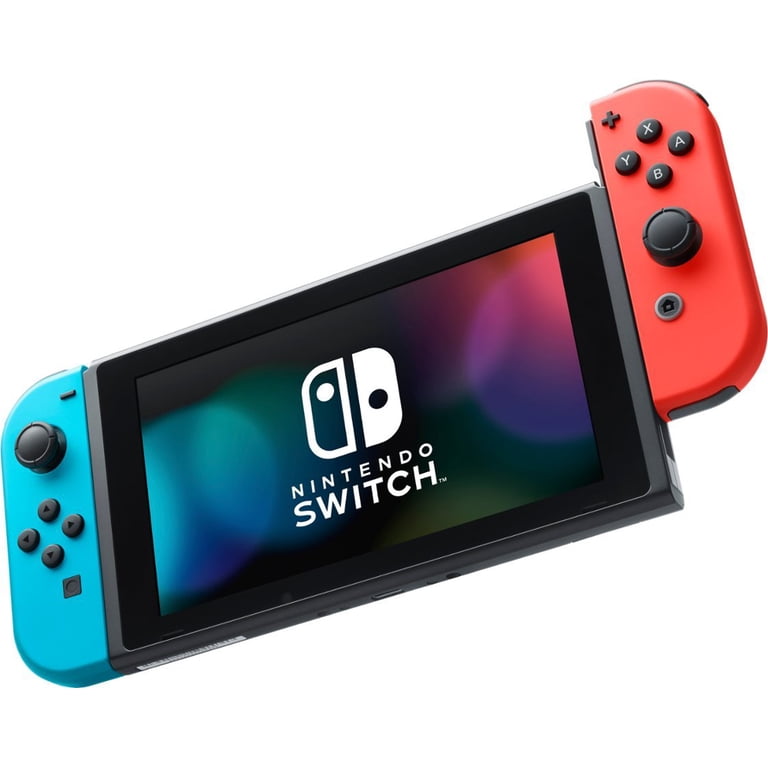 Nintendo Switch 32GB Console Video Games, with Neon Red/Neon Blue