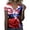 WenDA02_Blue, variant on WEIWEN 250th Anniversary USA Shirt Women America 250 T Shirts V Neck Short Sleeve Celebration Patriotic USA Flag Printed 1776-2026 Tshirts Shirts for Women Tops Blue S