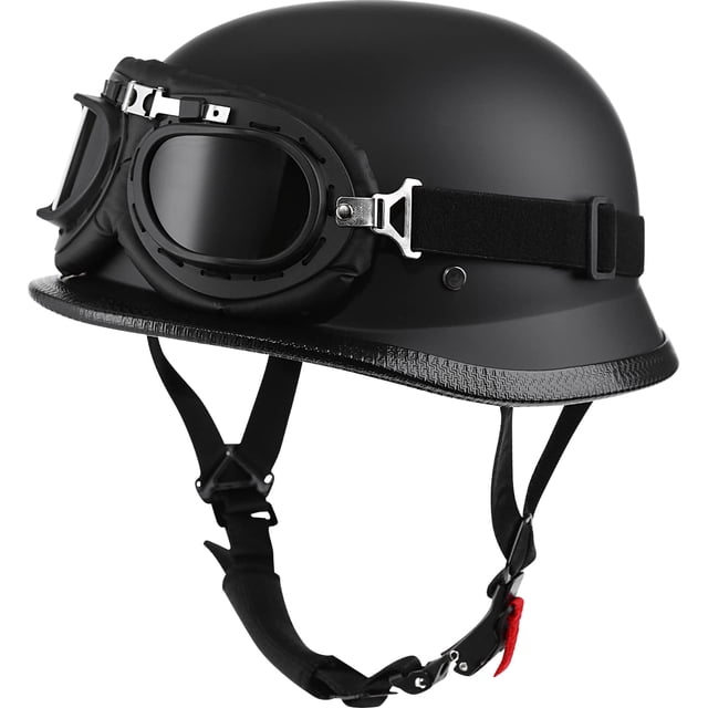 Casco de moto Yesmotor Half Shell aprobado por el DOT alemán