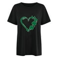 thumbnail image 2 of Herrnalise Women's St Patrick's Day T-Shirt Lucky Irish Shamrock Paddy's Day Round Neck Short Sleeve Graphic Tees Tops S-3XL, 2 of 4