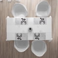 thumbnail image 3 of Ambesonne Antlers Place Mats Set of 4, Tribal Deer Shadow Art, Standard Size, Pale Grey Black, 3 of 4