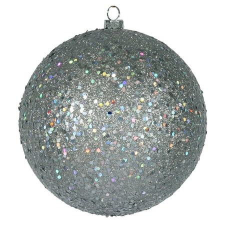 silver holographic glitter shatterproof christmas ball unique office christmas gifts