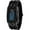 black, variant on Creative Mens Binary Matrix Blue LED Digital Watch Fashion Classic Black Plated Waterproof LED Backlight Bracelet Watches