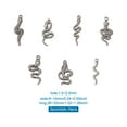 thumbnail image 6 of 1 bag 14pcs 7 styles 304 Stainless Steel Pendants Snake Mixed color 2pcs/style, 6 of 7