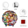 thumbnail image 5 of Lsque Mario Pattern Ceramic Decorative Plate Decorative Plates with Display Stand Personalized Porcelain Plate Ceramic Ornaments for Wall Hanging Decoration-8in, 5 of 6