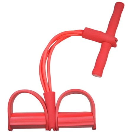 4 Tube Feet Sit Ups Pedals, Multi-Functional Resistance, Yoga Straps Elastic Drawcord for Abdomen/Waist/Arms/Legs Resistance Band Abdominal Trainer