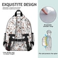 thumbnail image 5 of Math Equations Science Icons White Pattern Backpack for School,Cute School Bag,Schoolbag with Adjustable Shoulder Straps & Padded Back,15.25"x11.5"x5.25", 5 of 5