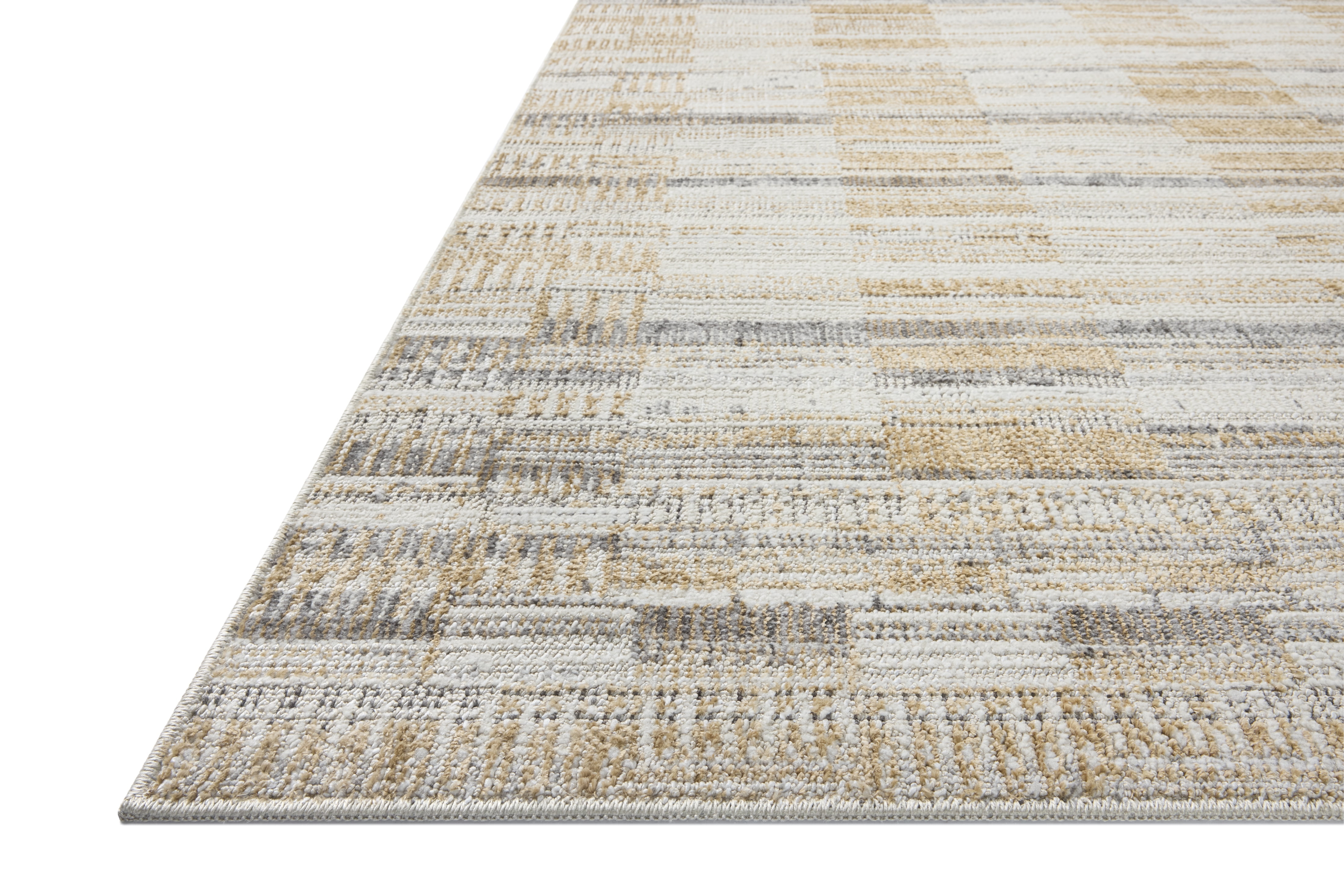 Loloi Roxie Granite / Gold 2'-0" x 3'-0" Area Rug
