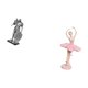 thumbnail image 5 of Figura De Bailarina De Caballero De Resina Nórdica, Escultura De Arte Abstracto, Adorno Para Escritorio, Oficina, Mesa, Centro De Mesa, Entrada, Sala De Estudio, Estantería, Regalo, 5 of 8