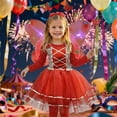 thumbnail image 2 of Toddler Girls Sleeveless Floral Dress with Carnival Outfit for Stage Show Kindergarten Play Kids Dresses for Girls 6-7 Years, 2 of 5