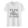 thumbnail image 4 of Cathalem T Shirt Women 2024 Y2k Clothes Spring Summer Basic Going Out Tops,White L, 4 of 4