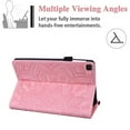 thumbnail image 3 of Embossed Mandala Case for Galaxy Tab A7 Lite 2021, SM-T220 SM-T225 Cover, Allytech Multiple Angle Viewing Stand PU Leather Shockproof Wallet Case for Samsung Galaxy Tab A7 Lite 8.4" 2021, Pink, 3 of 5