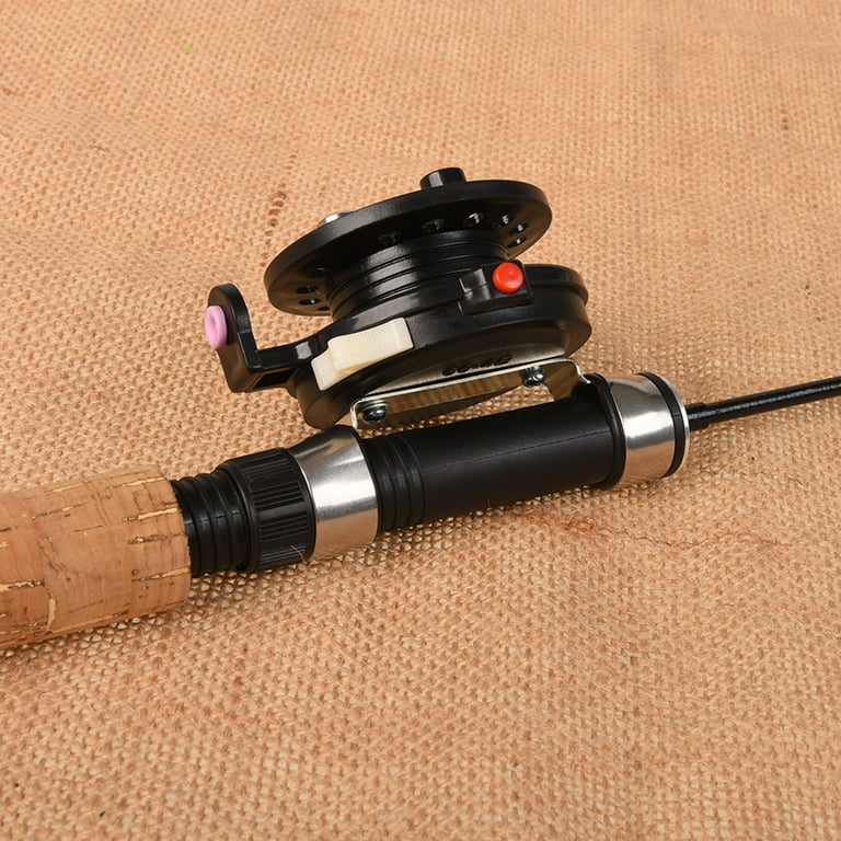 opvise Ice Fishing Rod Retractable Reel Telescopic Pole Stick for  Freshwater Saltwater