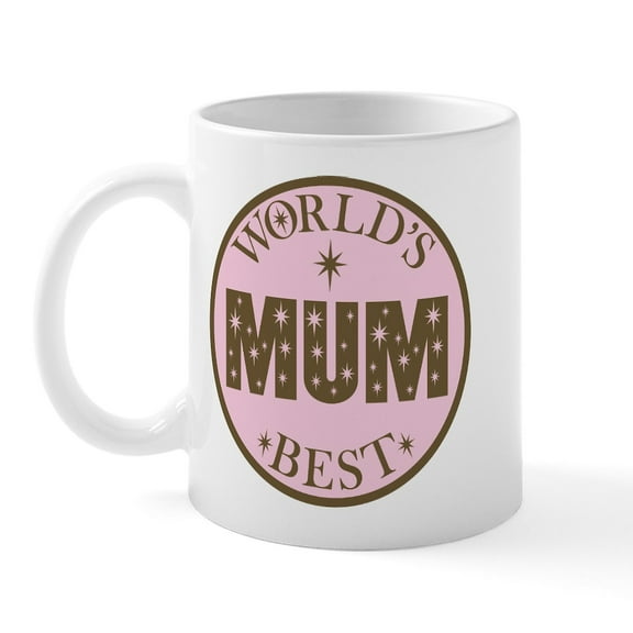 CafePress - World's Best Mum Mug - 11 oz Ceramic Mug - Novelty Coffee Tea Cup