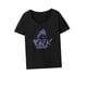 thumbnail image 5 of Camiseta para Mujer Verano Elegante Camisa con Cuello Redondo para Mujer para Playa Camping Senderismo Negro, 5 of 7