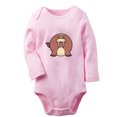 thumbnail image 2 of iDzn Little Baby Cute Rompers, Newborn Babies Unisex Bodysuits, Infant Animal Walrus Graphic Jumpsuits, Toddler Kids Long Sleeve Oufits (Pink, 6-12 Months), 2 of 5