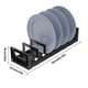 thumbnail image 4 of Organizador de cajones para platos, estante para almacenamiento de platos, Soporte organizador de metal para drenaje, estante para tapas de ollas, Organizador de tazones para que ahorra espacio, 4 of 9