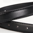 thumbnail image 3 of SWSMCLT Women's Faux Leather Belt Skinny PU Thin Casual Metal Buckle Belt For Dress Fashion Slimming Metal Buckle Black One Size, 3 of 4
