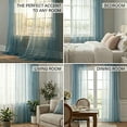 thumbnail image 6 of BrylaneHome BH Studio Sheer Voile Rod-Pocket Panels -Set Of 2, 6 of 6