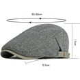thumbnail image 2 of CoCopeaunts Beret Hat Male Female Autumn Winter Hat Adjust Flat Ivy Cap Striped Artist Painter Beret Hat Newsboy Cap, 2 of 7