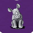 thumbnail image 4 of Inktastic Curious Rhinos Boys or Girls Baby Bib, 4 of 4