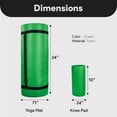 thumbnail image 2 of BalanceFrom 71 x 24 x 1 Inches Extra Thick Yoga Mat with Knee Pad, Green, 2 of 9