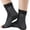 Black White, variant on 2 Pcs Unisex Toeless Compression Ankle Support Socks Elastic Stretch Arch Heel Fatigue Reduction Athletic Workout Standing Relief Breathable Lightweight Foot Protective Socks