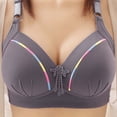 thumbnail image 1 of Karight Bras for Women No Underwire Push Up Wireless Smooth Lightly Lined Comfort Bra Plus Size Minimizer Full Coverage Bra, 1 of 3