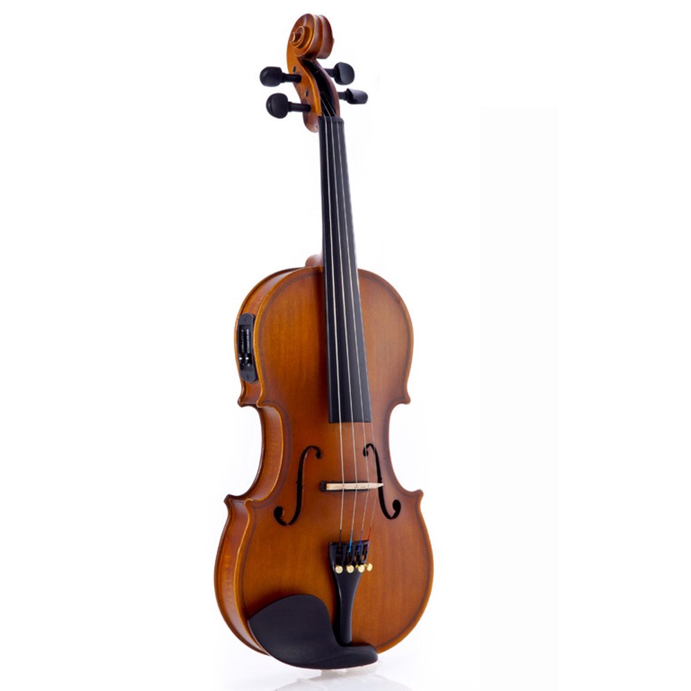 Fever Acoustic Electric Violin, Full Size 4/4, Case, Bow