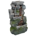 thumbnail image 3 of Sunnydaze Towering Cave Waterfall Indoor Tabletop Fountain with LED - 14", 3 of 9