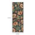 thumbnail image 4 of Mainstays Farmhouse Oversized Floral Teal Multicolor Indoor Hallway Runner Rug, 2'x6', 4 of 9