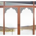 thumbnail image 5 of Vinilo negro con diseño de vides para pared, ideal para escaparates, tiendas, salas de estar, puertas de cristal, armarios de cocina, dormitorios, armarios, pegatinas con borde en las 4 esquinas., 5 of 5