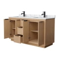 thumbnail image 2 of Wyndham Collection WCF282860DLBCMUNSMXX Maroni 60" Free Standing Double Basin Vanity Set -, 2 of 4