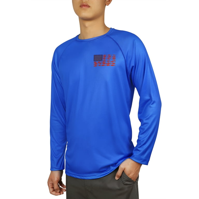 HDE Performance Fishing Shirts for Men - Long Sleeve UPF 50 Sun Protection  Quick-Dry Outdoor T-Shirt 