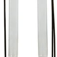 thumbnail image 3 of Benzara BM229969 2 Metal Frame Support Glass Tube Vase, Bronze & Clear, 3 of 3