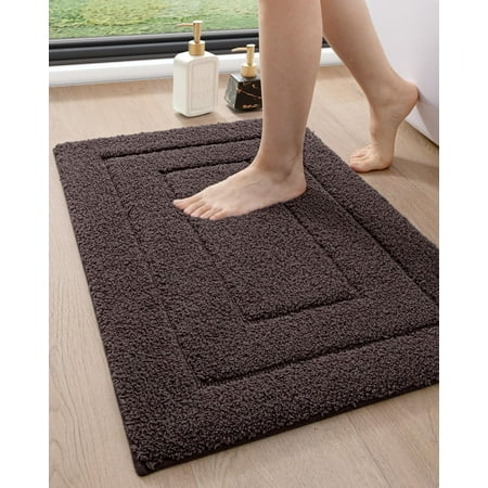

Bathroom carpet anti slip washroom mat suitable for shower floors absorbent soft bathroom mat with rubber backing fast drying ultra-fine fiber carpet accessories