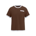 thumbnail image 4 of Camiseta Casual de Manga Corta con Cuello Tripulado 100% Fibra de Poliéster, Lavable en Máquina, Versátil para el Uso Diario, 4 of 6