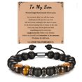 thumbnail image 1 of D Dongjiangjin Regalos para hombres Regalos para novio Esposo Prometido Alma gemela, Para mi amor Alma gemela Abuelo Papá Hijo Nieto, Hermano Aniversario Pulsera de Navidad Regalos para él, 1 of 5