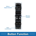 thumbnail image 3 of Interruptor de ventana eléctrica Unique Bargains para el lado del conductor delantero para Chevrolet Silverado 2500 3500 HD Negro, 3 of 7