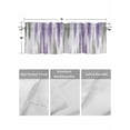 thumbnail image 4 of Valances for Windows Abstract Grey Rod Pocket Cafe Window Treatments Valance Curtains for Kitchen Bathroom Laundry Basement Windows 56"x16", 4 of 9