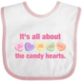 thumbnail image 3 of Inktastic Candy Hearts II Girls Baby Bib, 3 of 4