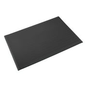 Crown Ribbed Vinyl Anti-Fatigue Mat, 24 x 36, Black -CWNFL2436BK