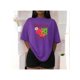 thumbnail image 2 of Playera Blusa De Frambuesa Raspberry Sweet & Tasty – Dulce Estilo que Te Hace Brillar Color Morado Talla Grande Marca Emil SaEs, 2 of 4