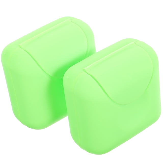 HEALEEP 2Ud Estuche Para Jabón Verde Con Perfecto Para Viajar Y Uso Diario