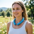 thumbnail image 3 of Portable Summer Neck Cooling Kit Ice Ring Neck Cooler plus Cooling Towel Instant Heat Relief for Hot Flashes, 3 of 6