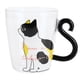 thumbnail image 2 of Linda taza de animal, taza de gato, café, leche, gato, botella de vidrio para niños, diseño de clase mundial, 2 of 14