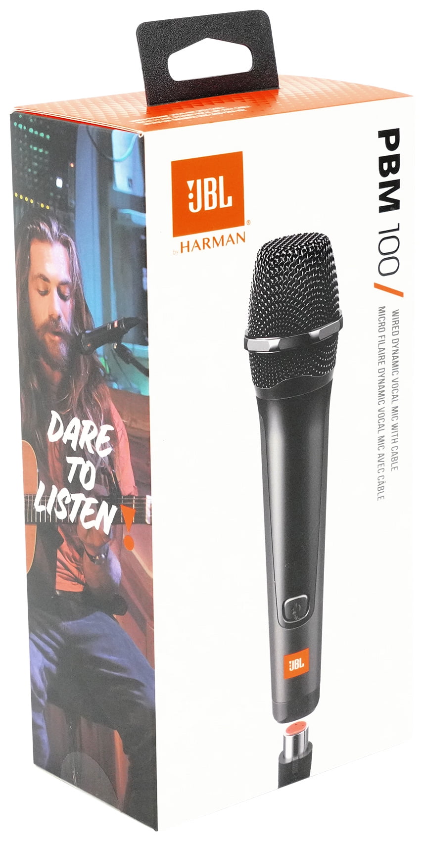 JBL PBM100 マイク JBL PMB100: Wired Dynamic Vocal Mic with Cable, Black