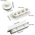 thumbnail image 2 of Juego de amortiguadores para asiento de inodoro, 6 piezas (blanco), 2 of 5