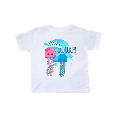 

Inktastic Little Cousin Cute Jellyfish Gift Toddler Boy or Toddler Girl T-Shirt