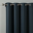 thumbnail image 4 of Quality Home Thermal Insulated Blackout Curtains - Stainless Steel Nickel Grommet Top - Navy - 52"W x 84"L - (Set of 2 Panels), 4 of 4